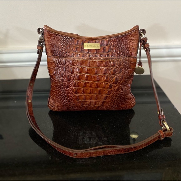 Brahmin Jody Melbourne Croc Embossed Crossbody bag - Picture 1 of 13